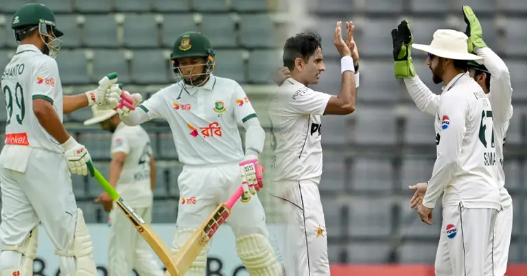 বাংলাদেশে-পাকিস্তান টেস্ট ম্যাচে মাঠের কিছু মুহূর্ত